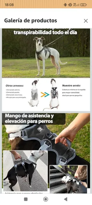 Arnés para perro ajustable