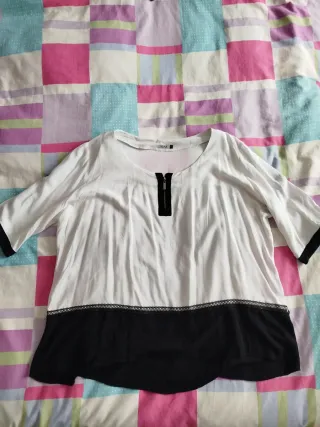 Blusa Talla Grande Rayas Mujer