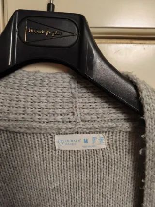 Chaqueta de punto gris mujer