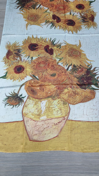 Stola Girasoli di Vincent Van Gogh nuova cartellin