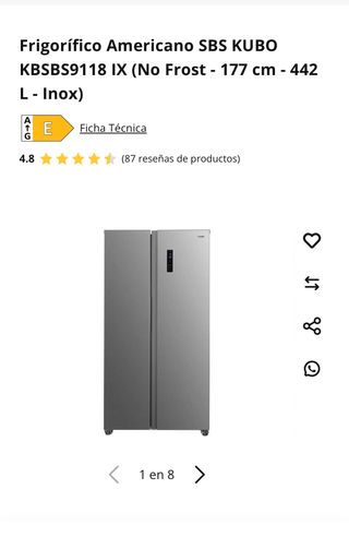 Frigorífico Americano Kubo