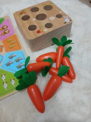 Lote Juguetes Madera Bebé Puzzles y Apilables