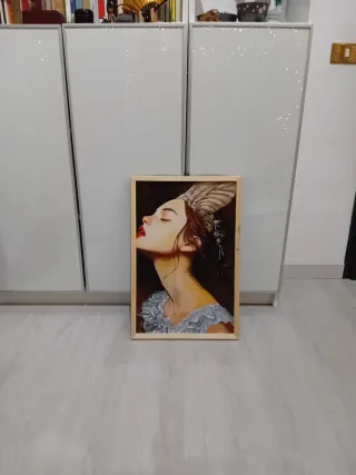 Dipinto ad olio su tela applicata su tavola 60x40