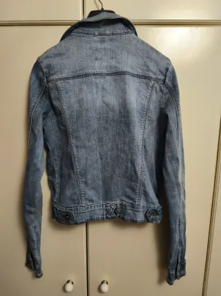 Chaqueta vaquera DORADO entallada mujer