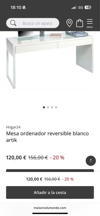 Escritorio moderno cristal y metal