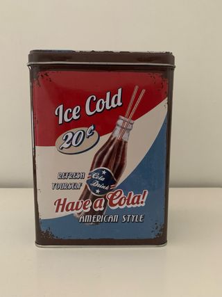 Caja de lata vintage Have a Cola!