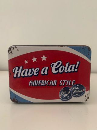 Caja de lata vintage Have a Cola!