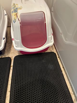 Box per lettiera per gatti rosa