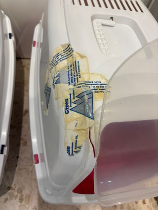 Box per lettiera per gatti rosa