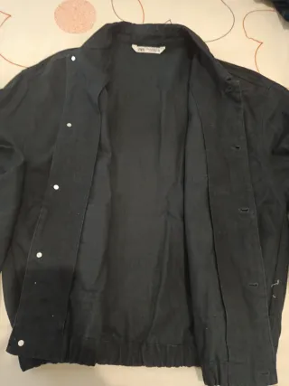 Cazadora vaquera negra hombre