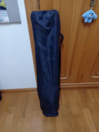 Sillón plegable camping azul y negro