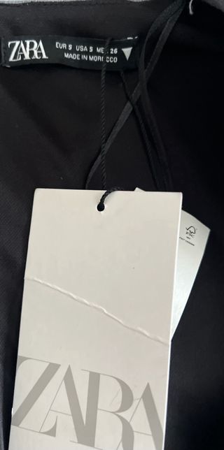 Vestido gris Zara manga larga