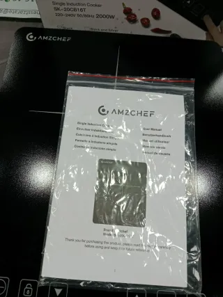 Placa de inducción AMZCHEF 2000W