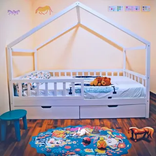 Cama Cabaña Infantil Blanca