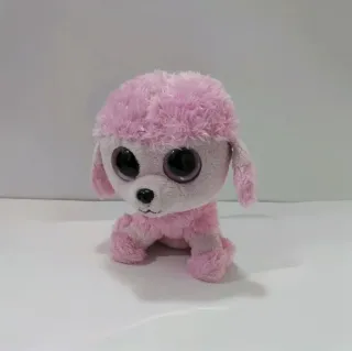 Peluche cane rosa occhi grandi