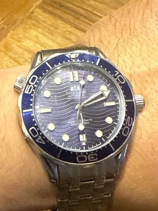 Reloj Automático PAULARES 007 Azul Plata