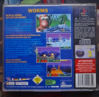 Worms PAL PlayStation 1 (PS1) Infogrames