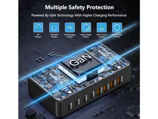 Caricatore 320W 8 Porte USB-C/USB-A