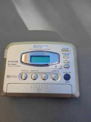 Aiwa RX408 Reproductor Cassette AM/FM Stereo
