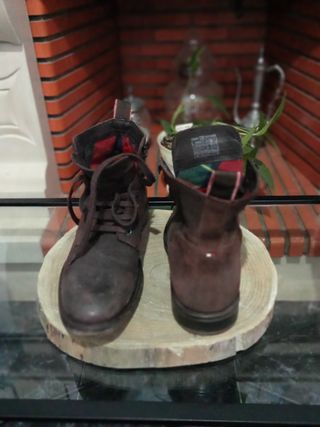Botas Tommy Hilfiger Castanhas Pele
