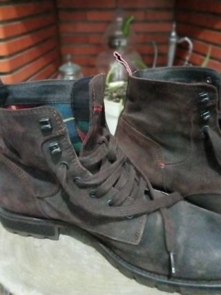 Botas Tommy Hilfiger Castanhas Pele