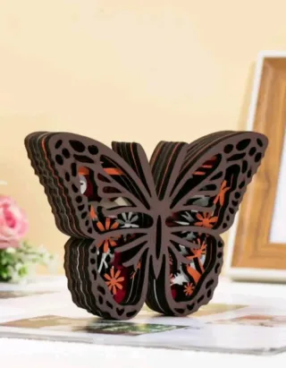 Mariposa decorativa en 3D! Hecha en  madera NUEVA