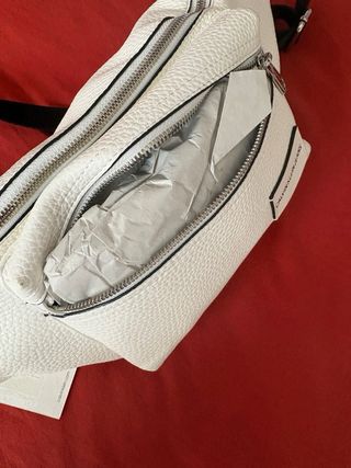 Bolso Calvin Klein Jeans Blanco Piel Nuevo