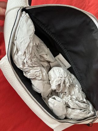 Bolso Calvin Klein Jeans Blanco Piel Nuevo