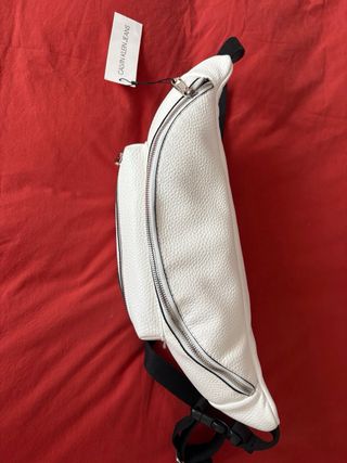 Bolso Calvin Klein Jeans Blanco Piel Nuevo