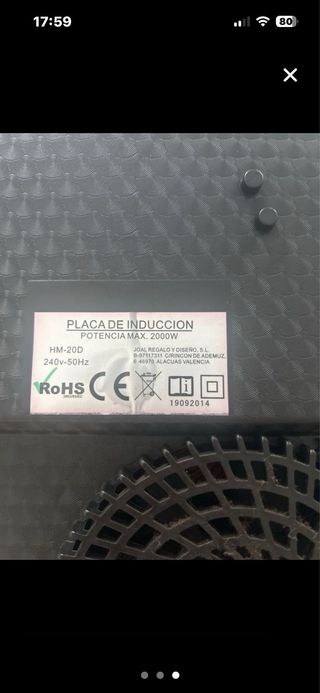 Placa de inducción portátil IH