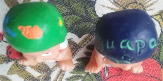 Bebé Pelon roscón  Alejandro Sanz , bebé Fonsi