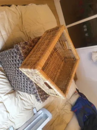 Lote 5 Cajas Mimbre y Ratán