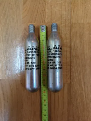 2 Botellas CO2 35gr Airbag