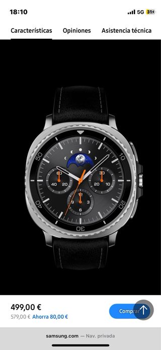 Samsung Galaxy Watch8 Classic Plata/Negro