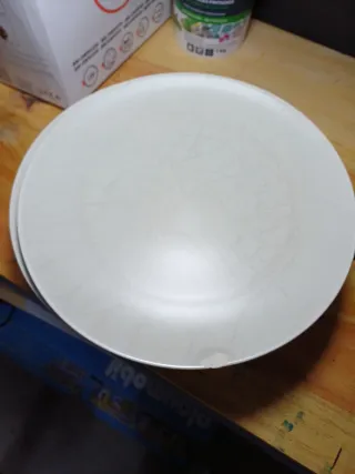 Lote 7 Platos Porcelana Ikea Blancos