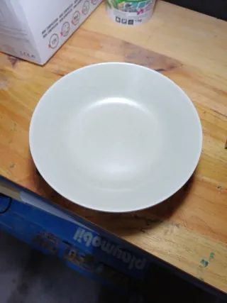 Lote 7 Platos Porcelana Ikea Blancos