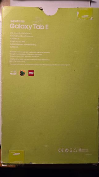 Samsung Galaxy Tab E Blanco