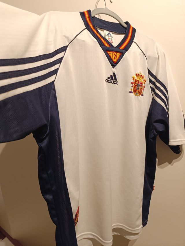 Camiseta Retro España 1998 Blanco