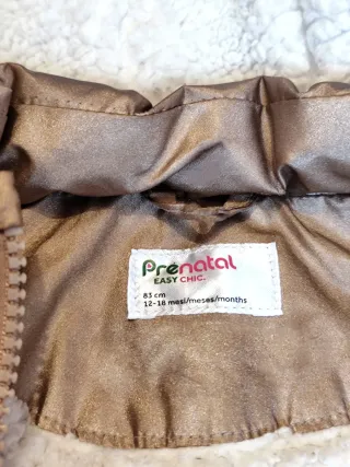 Parka/Abrigo dorado con capucha