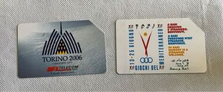 Carte telefono mondiali calcio 98/02 olimpiadi 06