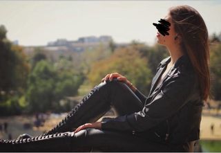 Botas altas negras con cordones y plataforma