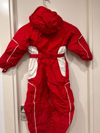 Mono de esquí infantil rojo