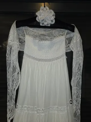 Vestido Charo Ruiz Ibiza Blanco Talla Única