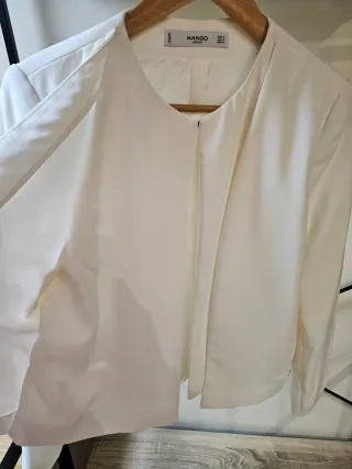 Americana Mango Blanca Talla S