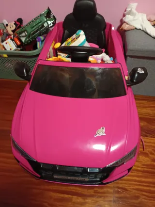 Coche niña 3+ años rosa eléctrico