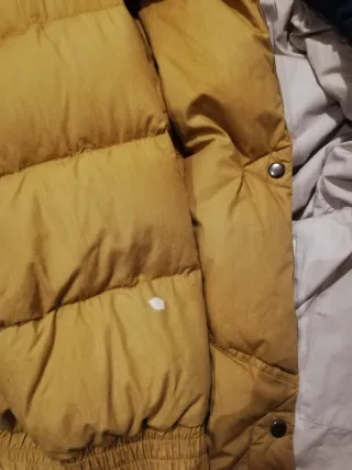 Plumífero verde y ocre