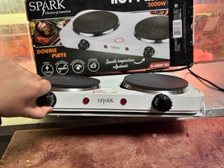 Placa Eléctrica Doble SPARK 2000W