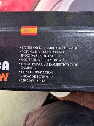 Placa Eléctrica Doble SPARK 2000W