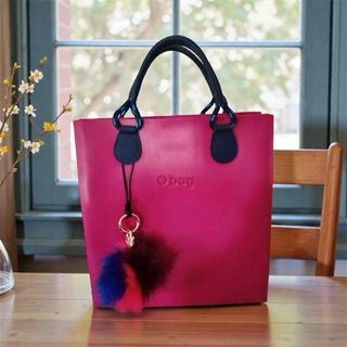 Borsa O bag donna fucsia con charms