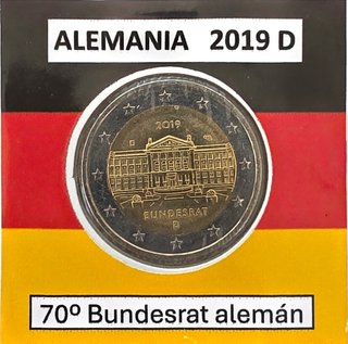 Alemania 2019 D Bundesrat Alemán 70 Aniversario